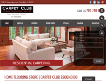 Tablet Screenshot of carpetclub.com